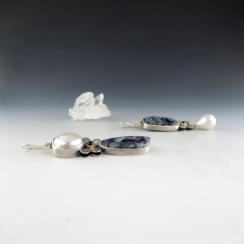 Pearl Franc Diamond Set Earrings
