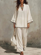 Minimalist Line Decorative Cotton And Linen Set