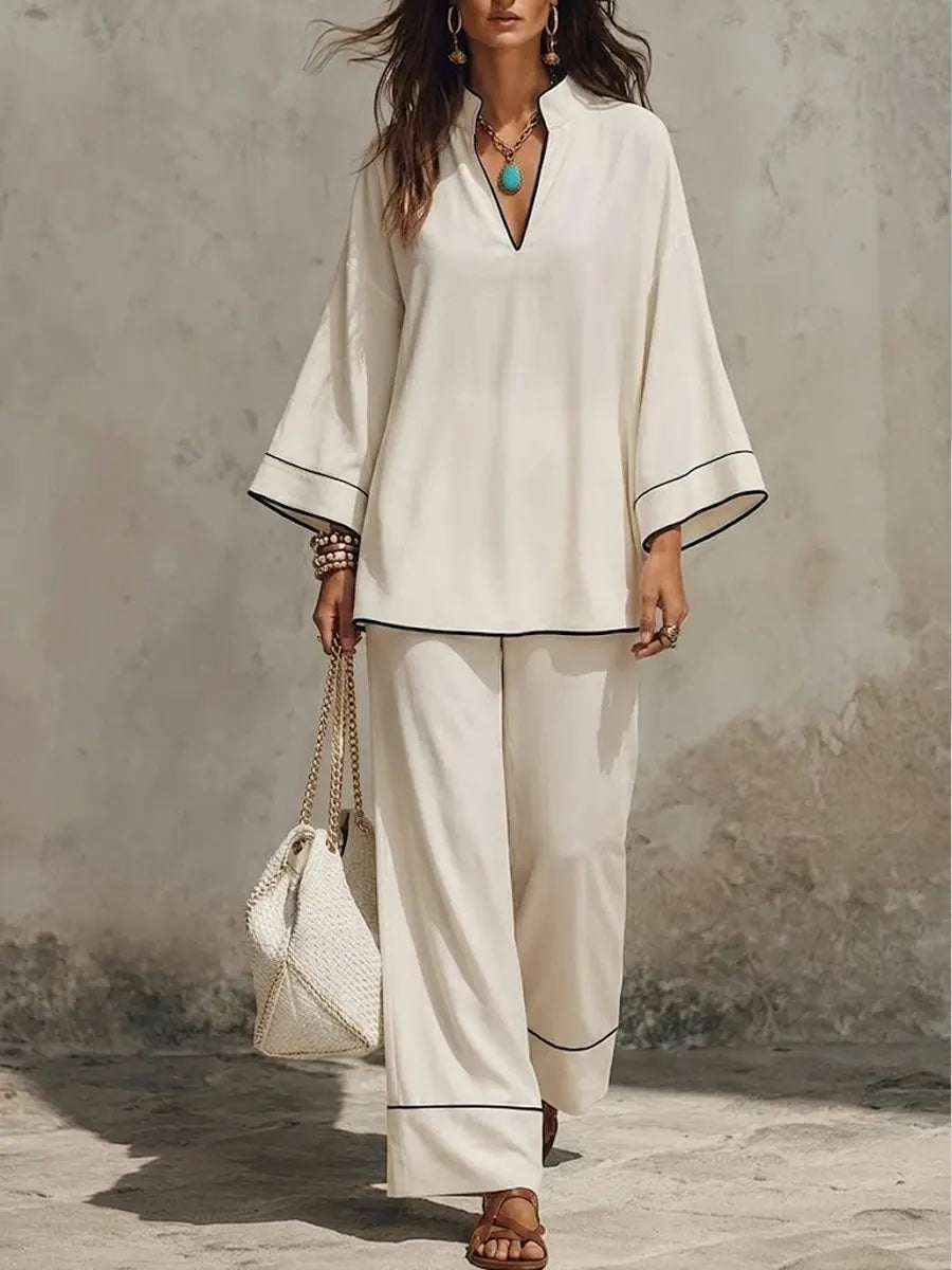 Minimalist Line Decorative Cotton And Linen Set
