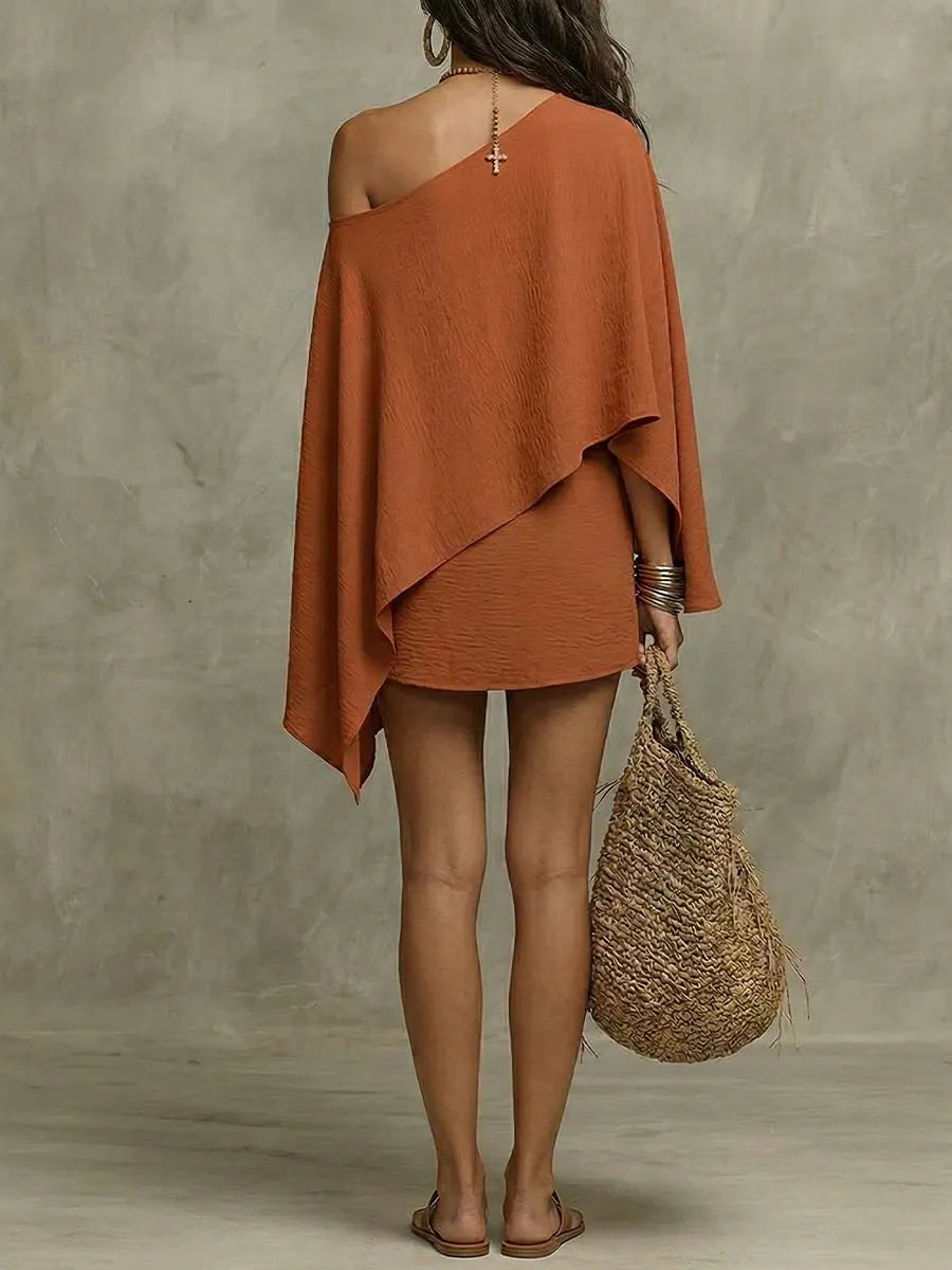 Women's Off-the-shoulder Top And Skort Set