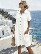 Women'S Casual Solid Color  Dress