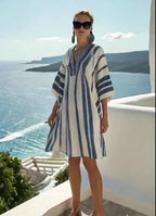 Women'S Contrast Striped Dress