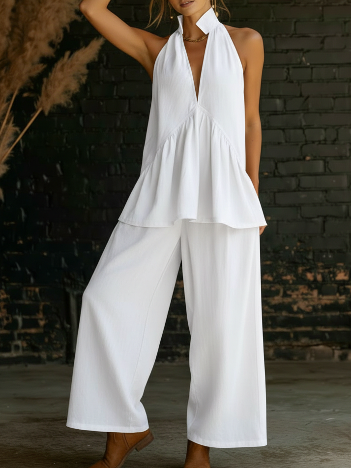 Cozy Linen Cotton Two-piece Set